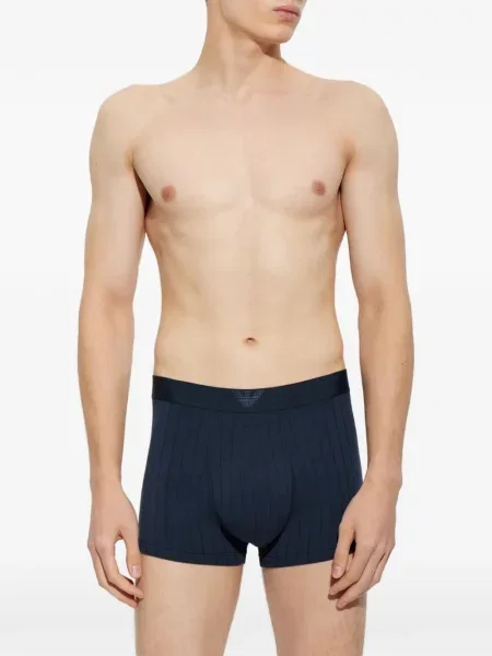 Șosete Emporio Armani din jerseu albastru