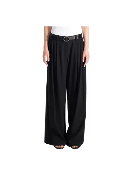 Szerokie spodnie Liviana Conti wełniane czarne