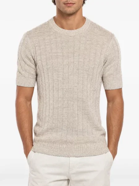 Scurt tricou Brunello Cucinelli tricotate