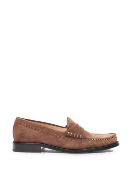 Pantofi loafer Stuart Weitzman din piele de căprioară maro