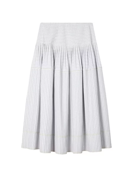 Fustă midi Paul Smith alb