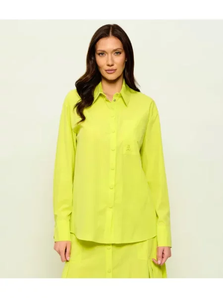 Patrizia Pepe Cămașă | Relaxed fit verde