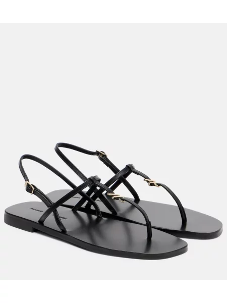 Chiloți tanga Proenza Schouler din piele alb