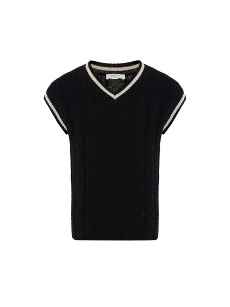 Antioch Pulover Klaus negru alb