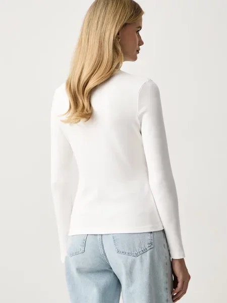 Tommy Hilfiger Koszulka Z Długim Rękawem weiss beżowa