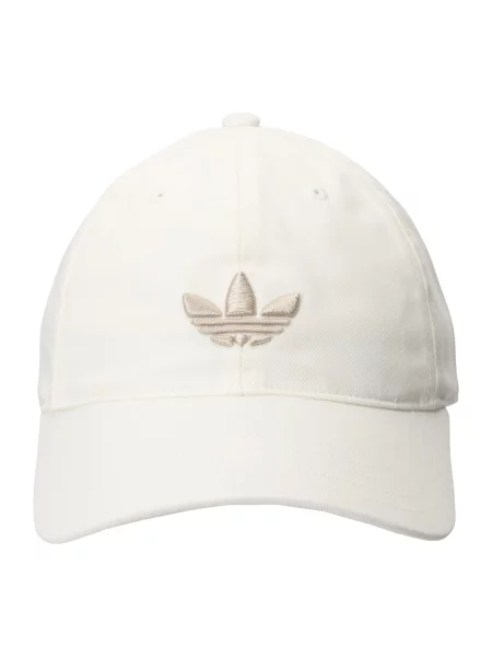 ADIDAS ORIGINALS Čiapka Adicolor Classic Trefoil tmelová biela