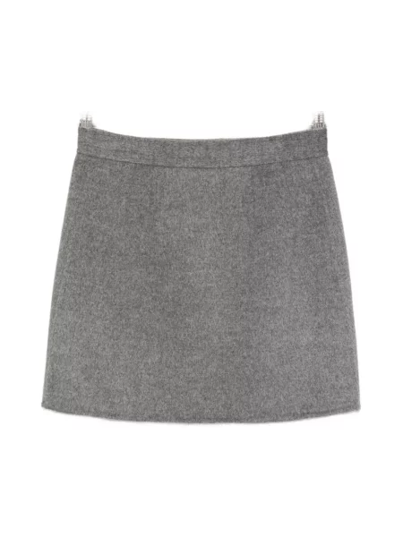 Spódnica Semicouture wełniana wiązana szara
