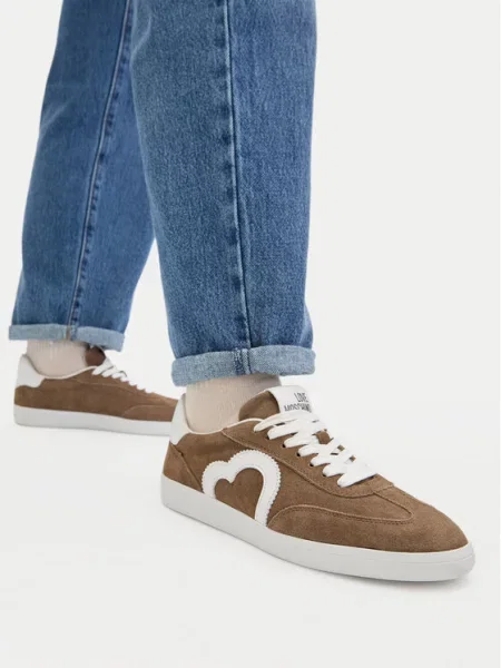 LOVE MOSCHINO Sneakersy brązowy