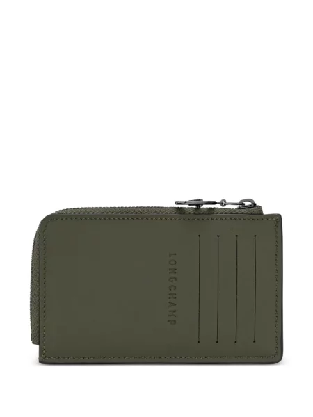 Kožni novčanik Longchamp zelena