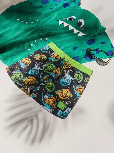 Reserved Koupací kraťasy Jurassic World černý