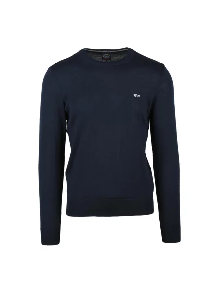 Sweter Paul & Shark wełniany niebieski