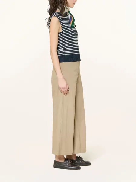 Weekend Max Mara Spodnie Typu Culotte Ronco braun beżowe