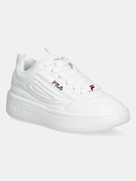 Sneakersy Fila ze skóry ekologicznej białe