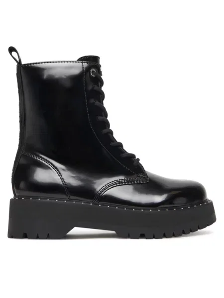 DKNY Gležnjarji Batu Studs-Lace Up črna