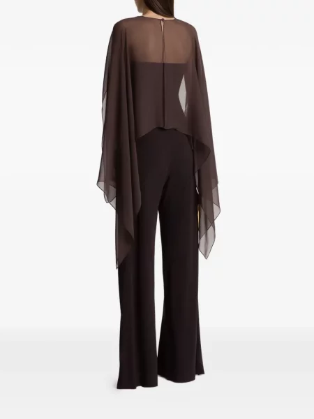 Top Alberta Ferretti transparente maro
