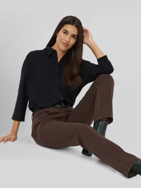Krój regular fit prosty spodnie z mieszanki lyocellu z domieszką modalu i bawełny model MARY' Brax