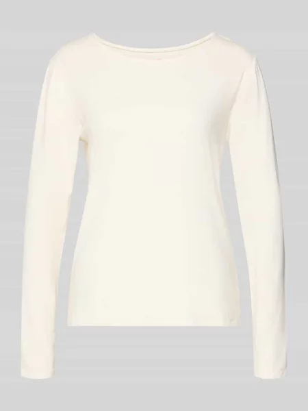 Bluzka o kroju relaxed fit z mieszanki z długim rękawem i dekoltem w łódkę Fynch-hatton