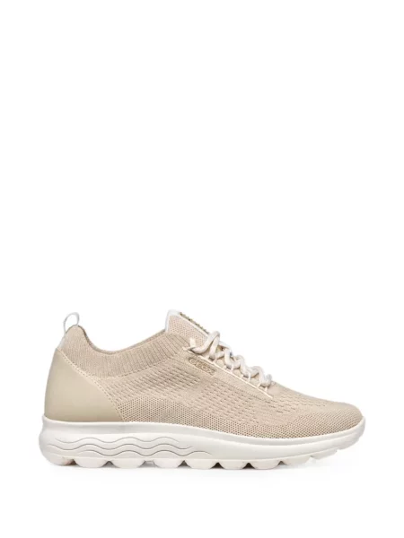 Sneakerși Geox cu șireturi din dantelă