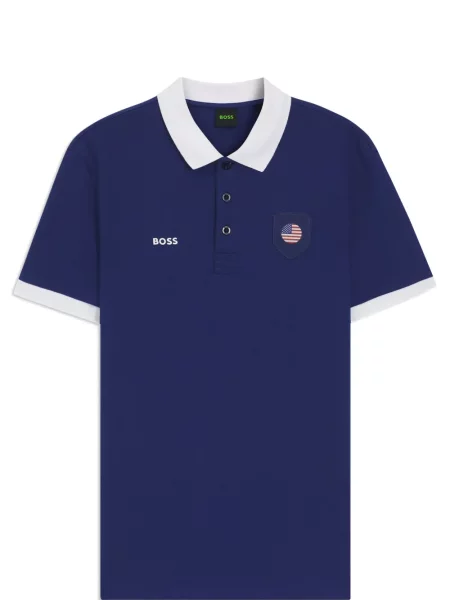 Tricou polo Boss albastru