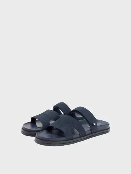 Замшеві шльопанці Tommy Hilfiger сині