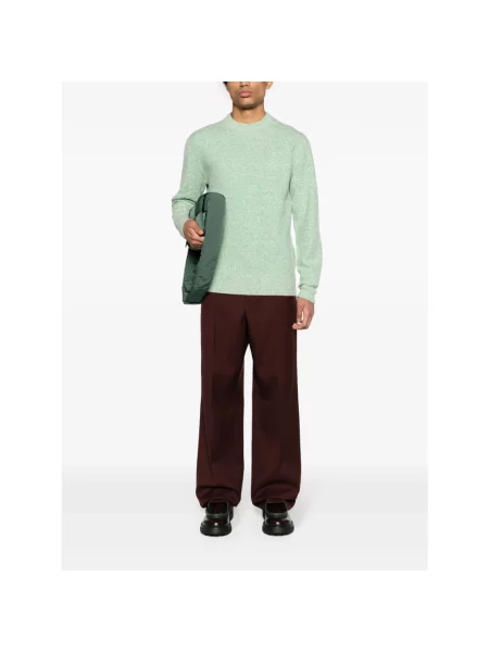 Dzianinowy sweter Jil Sander casual zielony