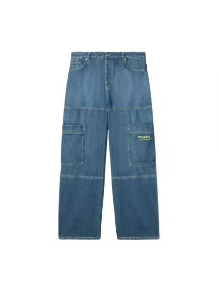 Jeansy Off-white białe