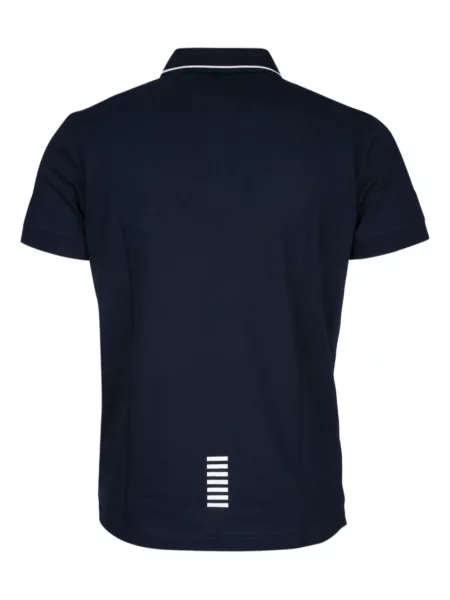 Raštuota polo marškinėliai Ea7 Emporio Armani mėlyna