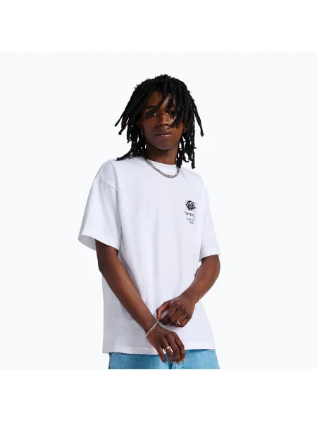 Tricou pentru bărbați Vans Stacked Hi Tee white alb