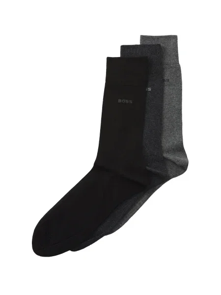 BOSS Nogavice antracit / temno siva črna