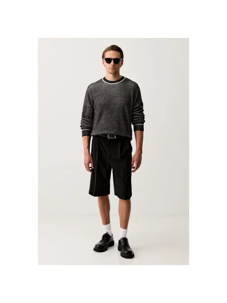 Dzianinowy sweter Karl Lagerfeld czarny