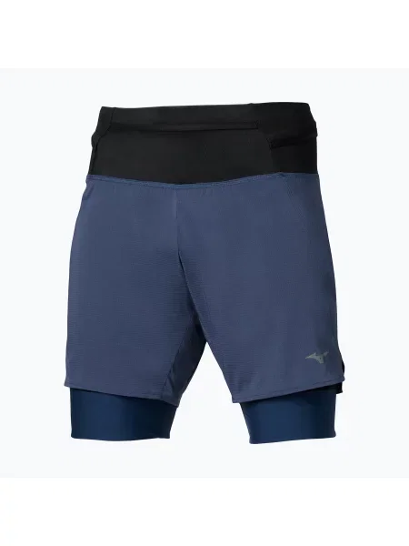 Мъжки шорти за бягане Mizuno Trail Multipocket estate blue синьо