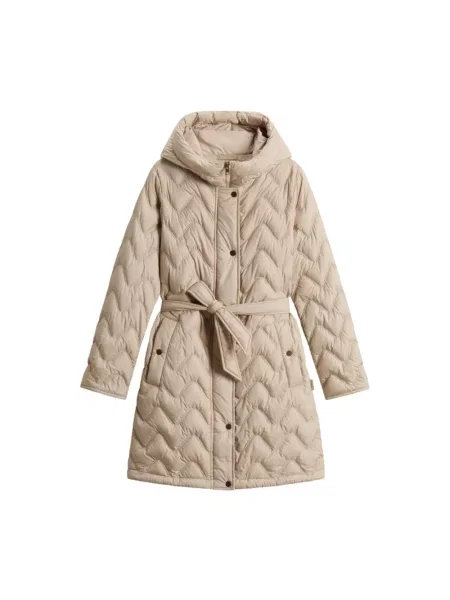 Parka Woolrich beżowa