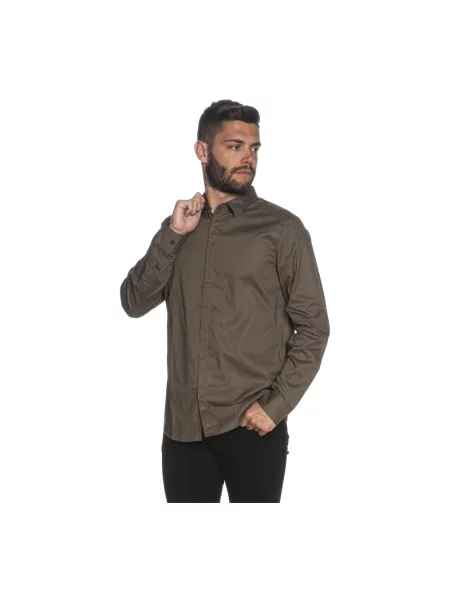 Koszula Armani Exchange brązowa