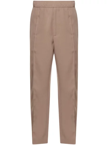 Pantaloni Lanvin de lână maro