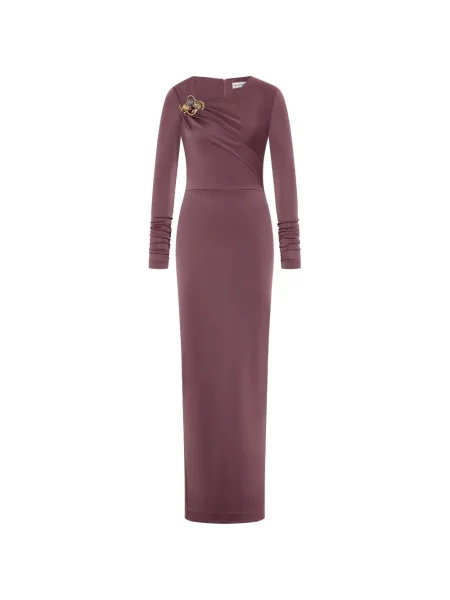 Rochie maxi Rebecca Vallance lungă de costum violet
