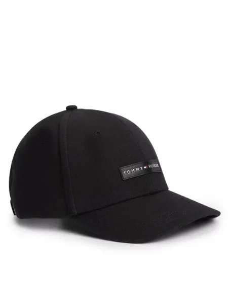 Kapa s šiltom Tommy Hilfiger Logo Patch Canvas Baseball Cap črna