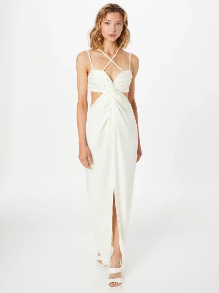 Misspap Rochie coajă de ou alb