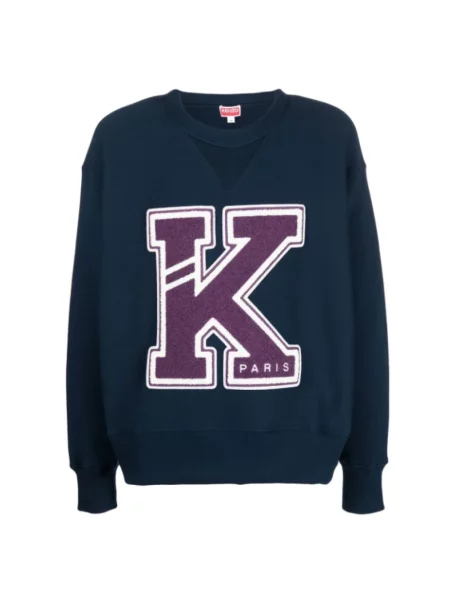 Bluza sportowa Kenzo z logo niebieska
