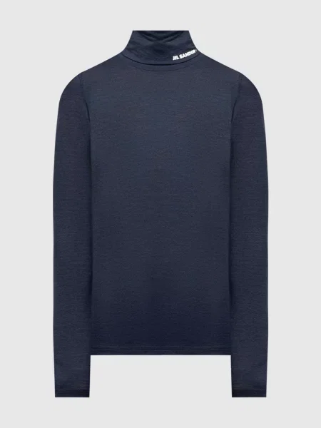 Гольф з принтом логотипа Jil Sander синій