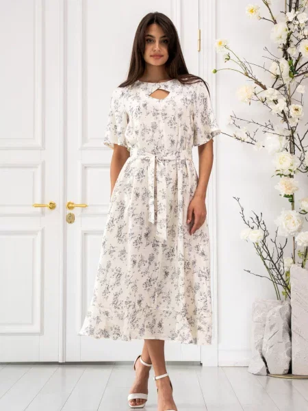 Сукня міді RiMari молочний