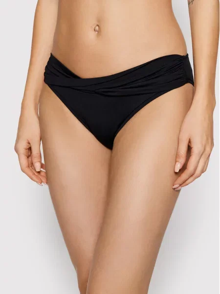 Seafolly Dół od bikini Twist Band czarny
