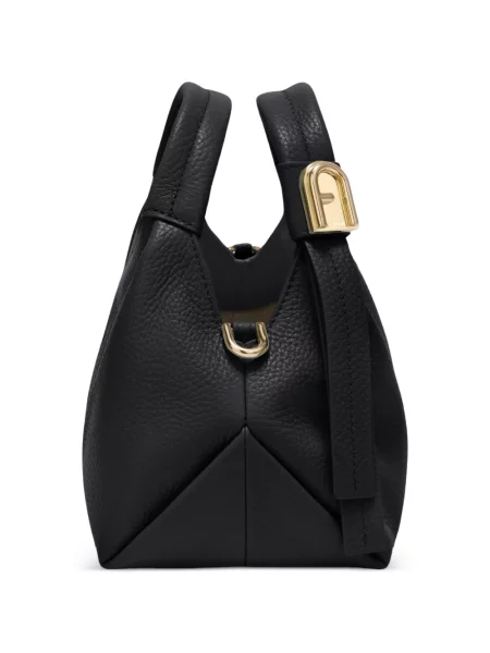 Geantă shopper Furla din piele negru