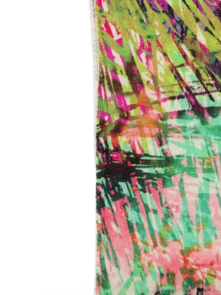Fular Blumarine cu imagine cu imprimeu abstract verde