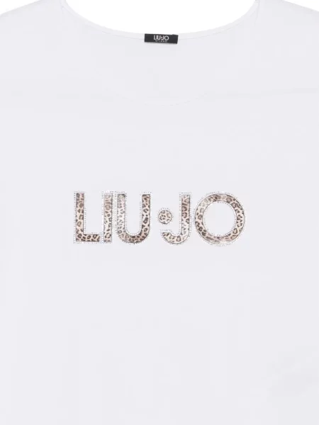 Top Liu Jo cu imagine cu model leopard alb