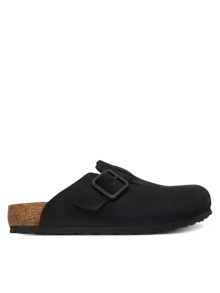 BIRKENSTOCK Nizki natikači Boston' črna