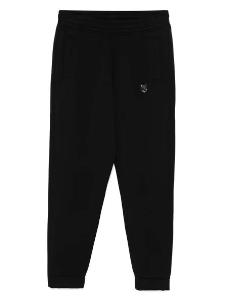 Pantaloni Maison Kitsune alergare negru