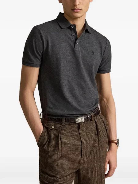 Gulerat pulover Polo Ralph Lauren cu autograf alergare verde