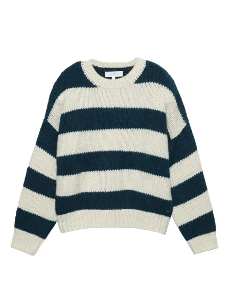Pull&Bear Pulover PACIFIC ecru / bleumarin
