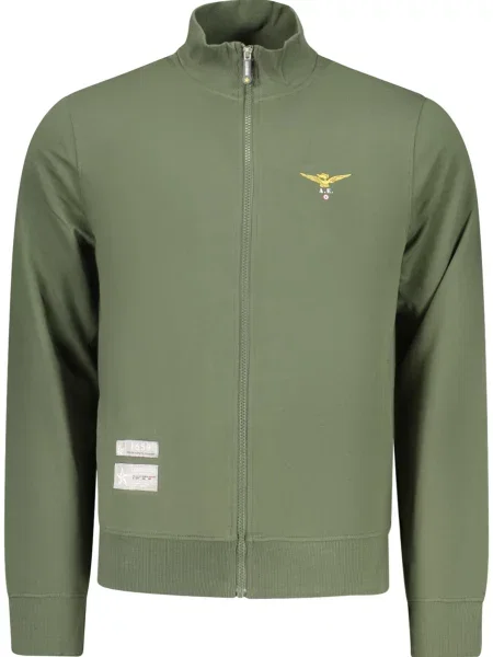 Mikina na zip Accademia Militare zelená