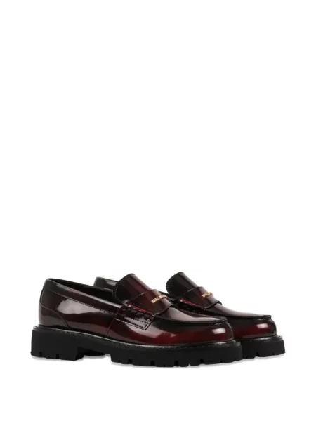 Pantofi loafer Karl Lagerfeld din piele roșu